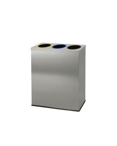 Mülltrennsystem für Innenbereiche aus Edelstahl h957_56