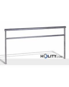 Abgrenzungsbarriere als Stadtmobiliar aus Edelstahl h19122