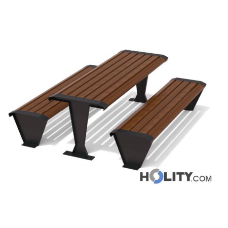 Picknick Tisch mit Bänken für Park h140271