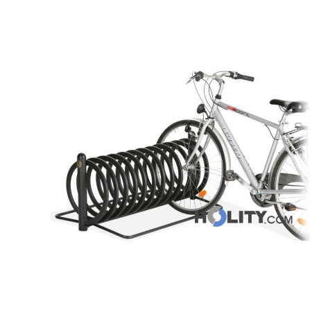 Spiral-Fahrradständer aus Stahl h14057