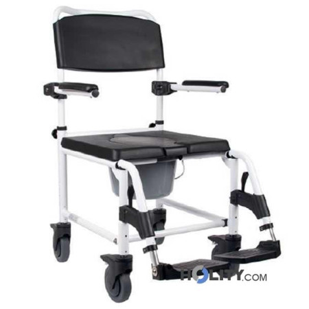 Bequemer Rollstuhl für Duschen aus Aluminium h8915