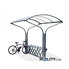 Fahrradständer mit Regenschutz h14056