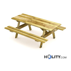 Set Picknick Tisch mit Bänken für Parkanlagen h575_41