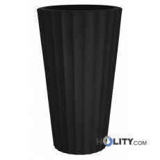 Vase aus Polyethylen h6438 schwarz