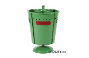 Farbiger Abfallbehälter für die Mülltrennung h140140