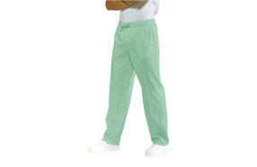 pantalone con elastico in cotone verdino