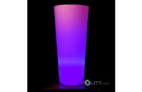 LED-Vase mit mehrfarbigem Licht h10402
