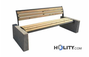 Sitzbank-aus-Holz-Metall-und-Betonmischung-h10906