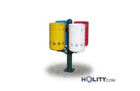 Abfallbehältersystem zur Mülltrennung h287_117