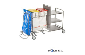 Wäschewagen aus Stahl für Krankenhaus h31515