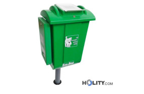 Hundetoilette - Abfallbehälter mit Beutelspender h326_46