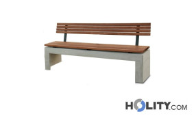 Sitzbank-mit-Rückenlehne-und-Sitzfläche-aus-Holz-h33817