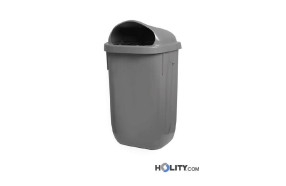 Mülleimer für Außenbereich, Fassungsvermögen 50 Liter h42414