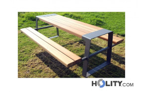 Set Picknick Tisch mit Bänken h493_03