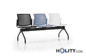 3er-Sitzbank für Wartesaal aus Kunststoff h498_05
