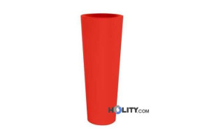 Hohe Vase aus Polyethylen h6433 orange