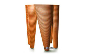Vase aus Polyethylen h6437 orange