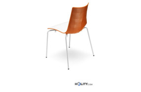SCAB Designer Stuhl ZEBRA Outdoor h74114 - weiss / orange