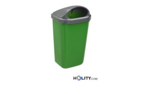 Abfallbehälter aus Kunststoff als Stadtmobiliar h8631