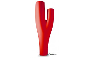 Vase aus Stahl und Polyethylen h6409 altrosa