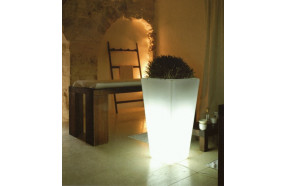Viereckige leuchtende Vase h10403