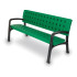 Sitzbank aus Polyethylen 170 cm lang h35013 - grün