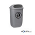 Abfallbehälter aus Kunststoff h2024 - grau