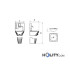 Handwaschbecken-für-Wandmontage-mit-Kniebedienung-h509_27-Abmessungen 