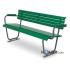 Sitzbank mit Holzplanken für öffentliche Plätze als Stadtmobiliar h35011