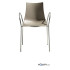 Design Stuhl ZEBRA mit Armlehnen einfarbig h74309