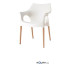 SCAB Design-Sessel NATURAL OLA leinenweiß h7495