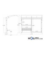 Überdachung Bushaltestelle mit Werbetafel h140_347