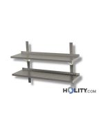 Doppelter-perforierter-Edelstahlregal-für-professionelle-Küchen-h35723