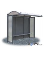 Überdachung Bushaltestelle aus Polycarbonat h28737