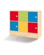 6-türiger-farbiger-Schrank-für-die-Vorschule-h40230