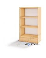 Hoher-offener-Schrank-mit-2-Fachböden-für-den-Kindergarten h40233