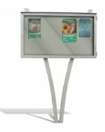 Werbe-/Infotafel als Stadtmobiliar aus Metall h140214