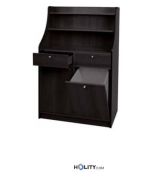 Hoher-Schrank,-2-Schubladen-und-Abfallvorrichtung- h09167
