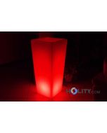 Vaso luminoso quadrato multicolor h10407