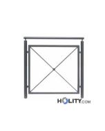 Abgrenzungsbarriere aus verzinktem Stahl h109124