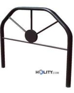 Abgrenzungsbarriere aus verzinkten Rundstahlprofilen h10990