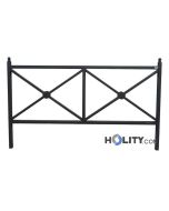 Absperrung zur Verkehrssicherheit, gekreuzte Stangen h10993