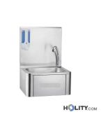 Handwaschbecken mit Kniebedienung Edelstahl h11005