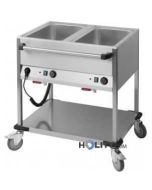 Wasserbad (Bain-Marie) Wagen 2fach GN 1/1 h11030