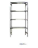 Regal-aus-Edelstahl-AISI304-4-glatte-Böden-205x40xh180-cm-h11128
