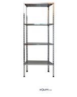 Edelstahl-Anschraubregal-mit-4-perforierten-Einlegeböden-60x40xh180-cm-h11141