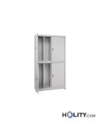Umkleideschrank aus Zinkblech - rein/unrein Trennung h11157