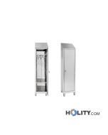 Umkleideschrank aus Edelstahl - rein/unrein Trennung h11158