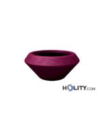 Vaso di design in polietilene rustico h12714