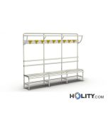 Umkleidebank-mit-Hakenleiste-2,5m-h140200
